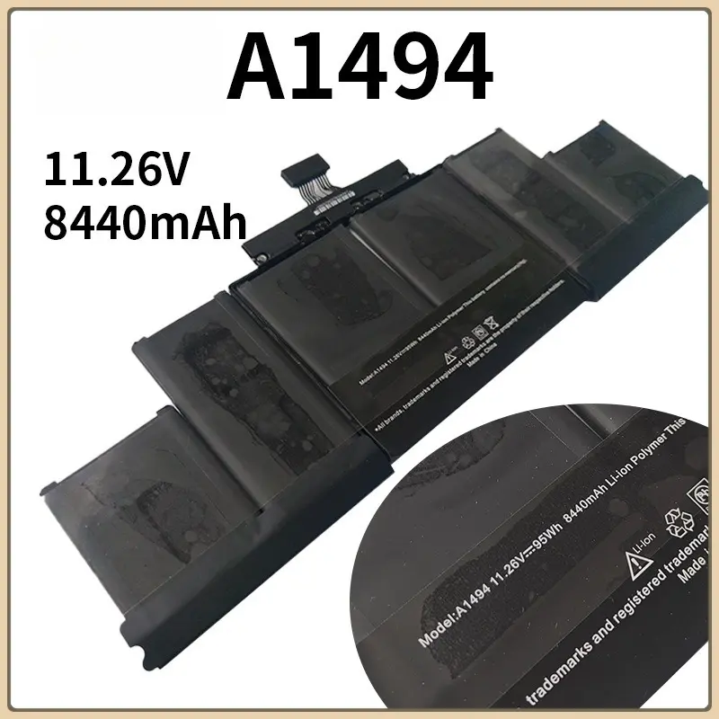 A1417 Battery For Apple macbook Pro Retina 15'' A1398 2012 year Early 2013 year MC975LL/A MC976LL/A MD831LL/A