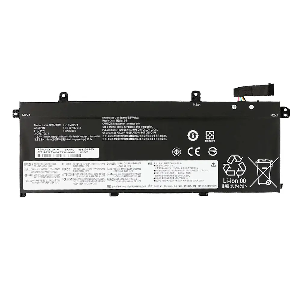 L18M3P73 L18M3P74 Battery for Lenovo ThinkPad T490 T495 P43S Series L18L3P73 SB10K97645 02DL007 L18M4P73 L18C3P72 L18M4P74