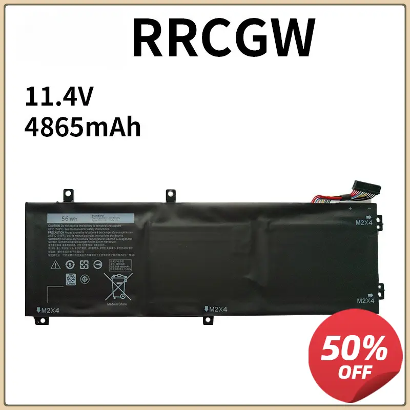 For Dell Lingyue P83F Inspiron7591 7590 XPS15 9560 H5H20 Laptop Battery 6GTPY