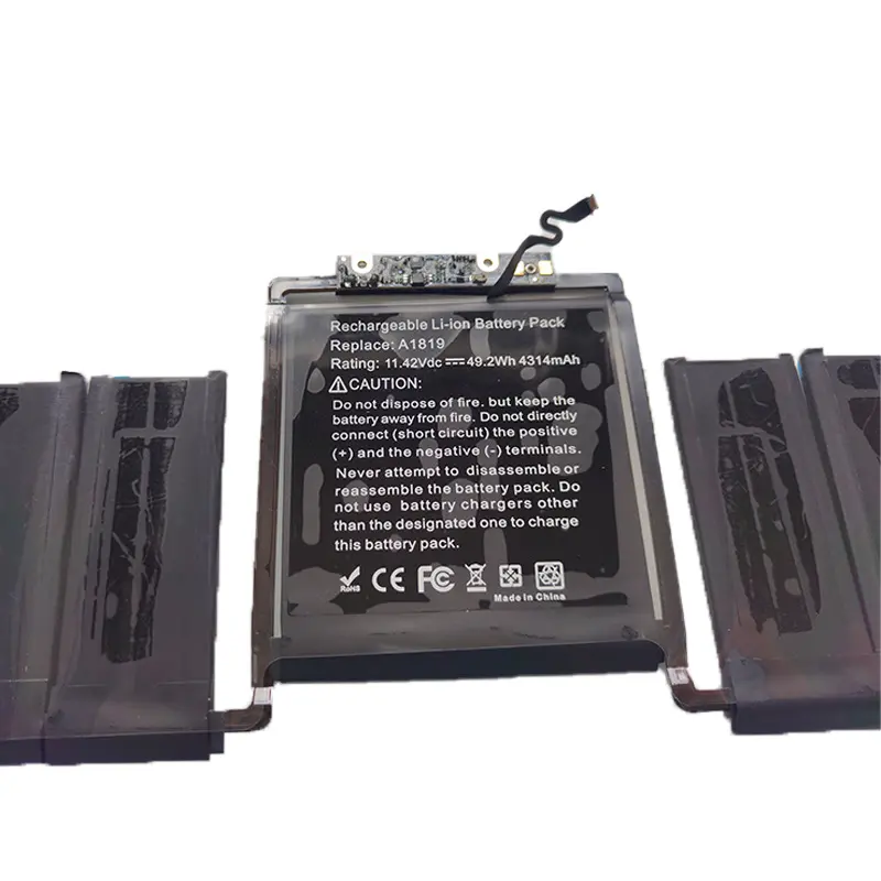 A1819 Battery for Apple MacBook Pro 13'' Touch Bar (Late 2016 Mid 2017) EMC 3071 EMC 3163 MLH12LL/A MPXV2LL/A 49.2WH