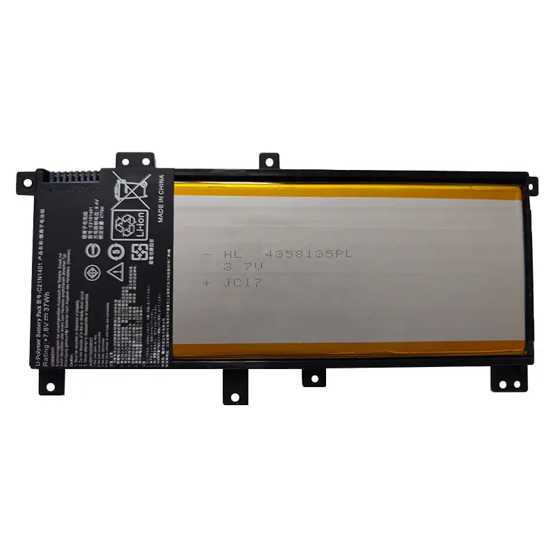 C21N1401 7.6V 4775mAh 37Wh Laptop Battery For ASUS F455LJ X455 X455LA Y483L X454L X455L R455L F454L W419L W409L K455L X455L