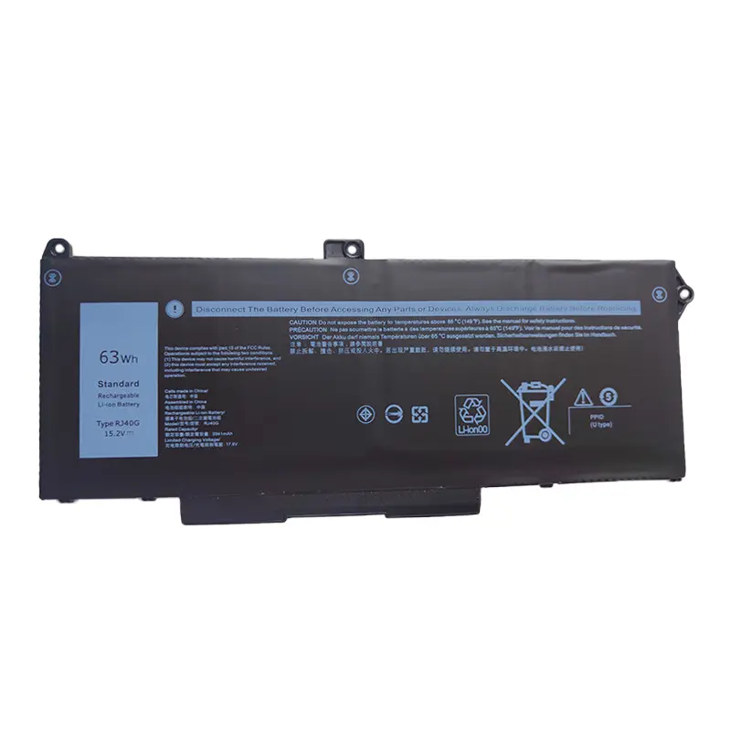 15.2V 63Wh RJ40G Laptop Battery for Dell Latitude 14 5420 Latitude 15 5520 Precision 15 3560 F3T9T / P137G P137G001 P104F