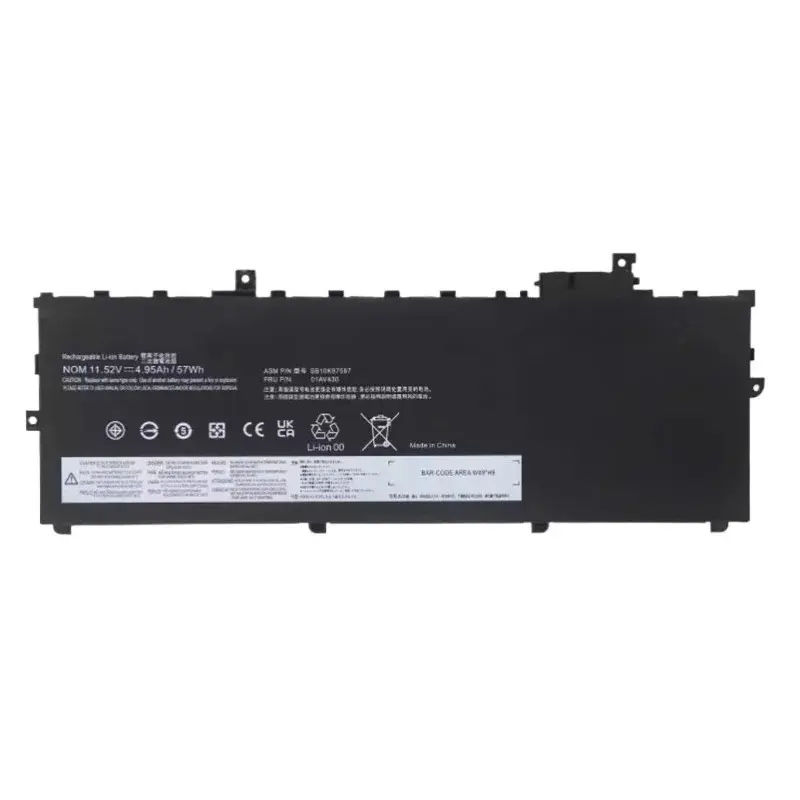 LIXI 01AV494 01AV430 Laptop Battery For Lenovo Thinkpad X1 Carbon 5th 2017 6th 2018 Series 01AV429 SB10K97586 01AV431