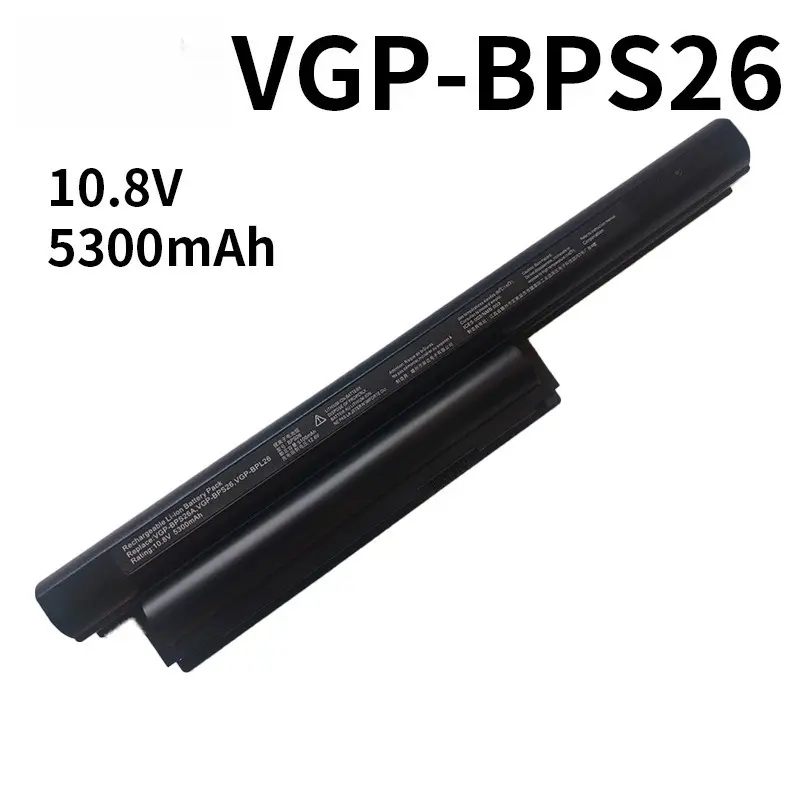 BPS26 5300mAh New Laptop Battery for Sony VAIO VGP-BPS26 VGP-BPL26 VGP-BPS26A PCG-61A12L PCG-61A13L PCG-61A14L PCG-71713L