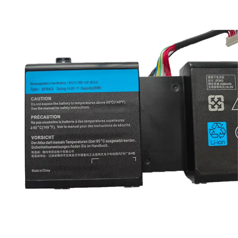 LIXI 5500mAh High Capacity 2025 NEW 2F8K3 Laptop Battery For DELL Alienware 17 18 M17X R5 M18X R3 P18E P19E Replacement