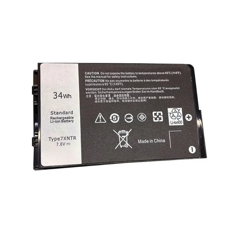 J7HTX 7XNTR 7.6V 34WH Laptop Battery for Dell Latitude 12 7202 7212 7220 Rugged Extreme Tablet 12" Series 2JT7D 02JT7D FH8RW