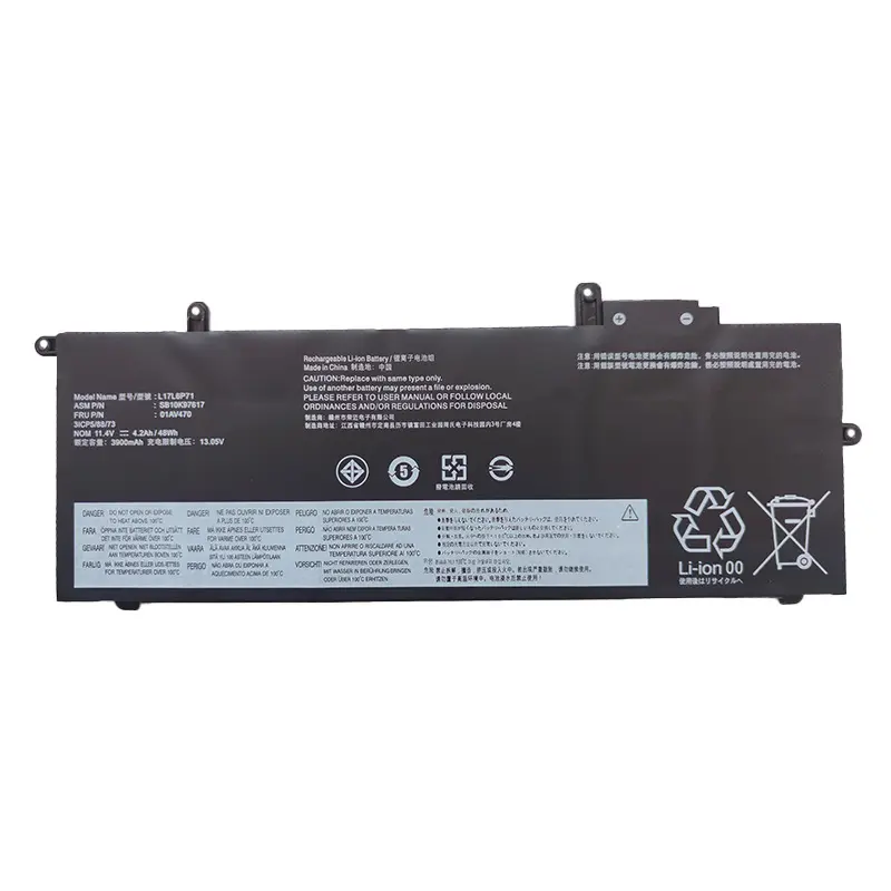 11.4V 4400mAh L17L6P71 L17M6P71 L17C6P71 Battery For Lenovo ThinkPad X280 Series 01AV470 01AV471 01AV472 SB10K97617 11.4V 48WH