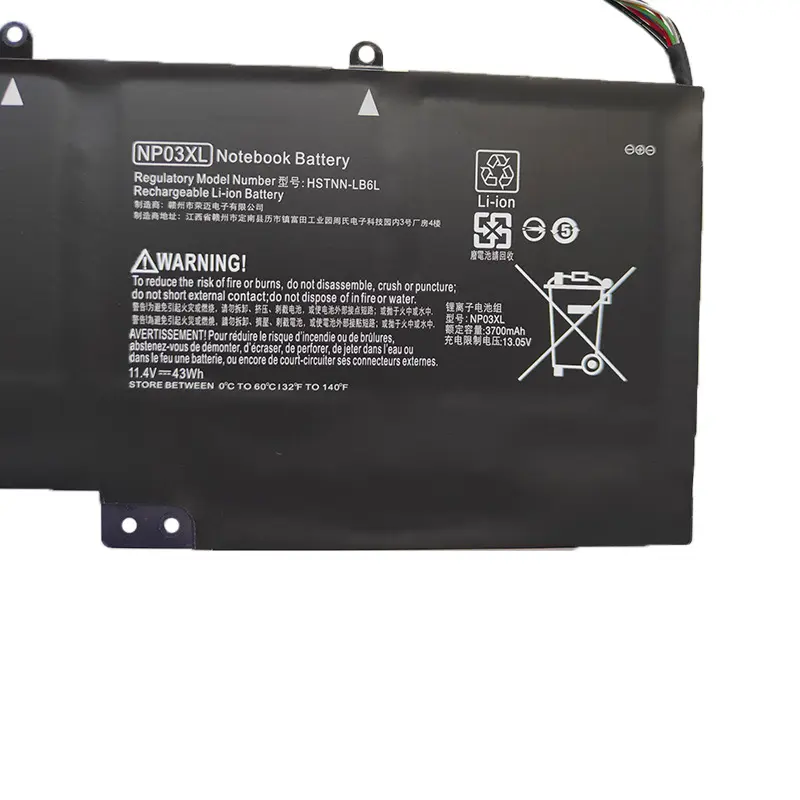 NP03XL 11.4V 43WH Laptop Battery For HP Pavilion X360 13-A010DX TPN-Q146 TPN-Q147 TPN-Q148 HSTNN-LB6L 760944-421 15-U010DX