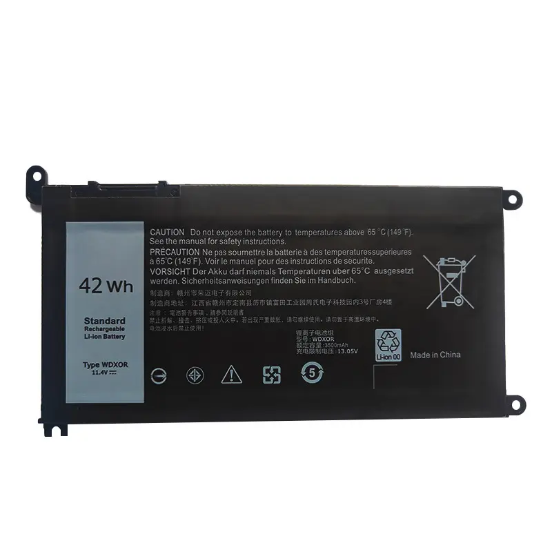 LIXI 11.4V 3500mAh WDX0R Laptop Battery For DELL Vostro 14-5468 14-5471 14-3480/15-5568 5581 3583 Inspiron 13 15 5000/7000
