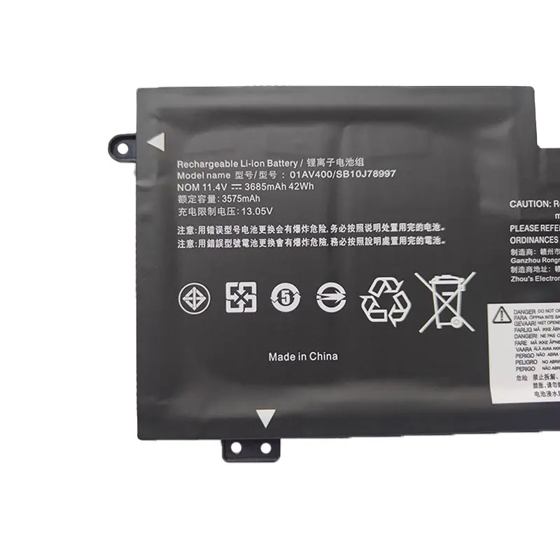 11.4V 42WH 01AV400 01AV401 01AV437 01AV436 Laptop Battery For Lenovo Thinkpad 13 G2 S2 2nd Gen SB10K97592 SB10k97593 SB10K97594