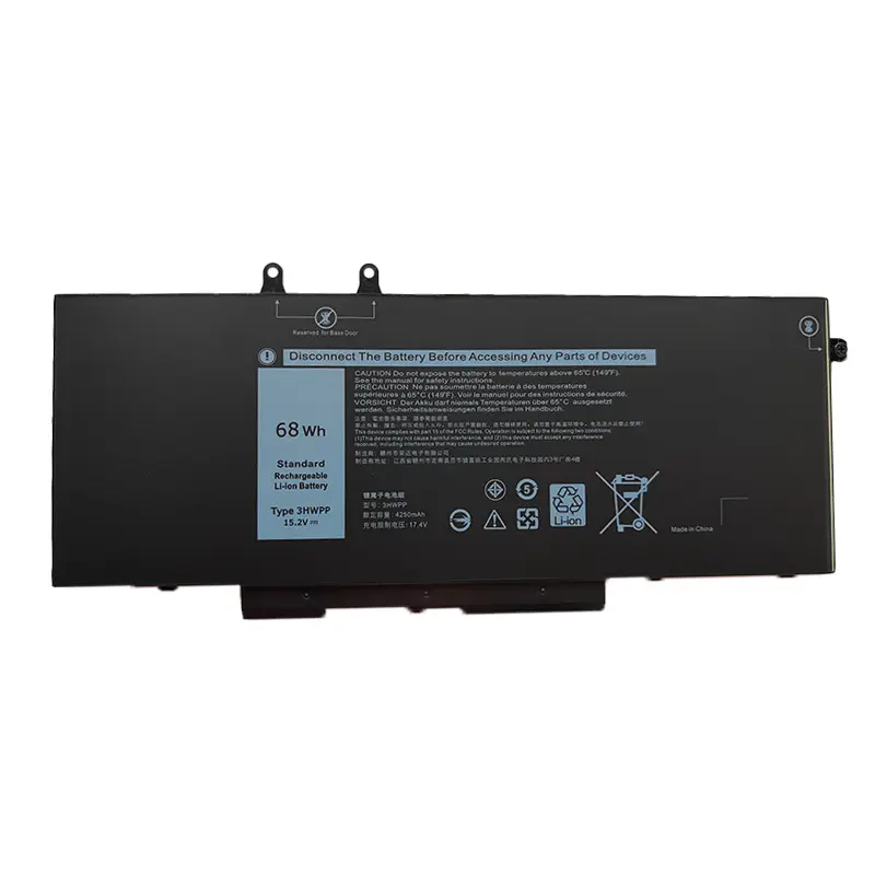 New 3HWPP Laptop Battery for Dell Latitude 5401 5501 5510 5511 5410 5411 for Dell Precision 3541 3550 3551 1VY7F N2NLL P80F003