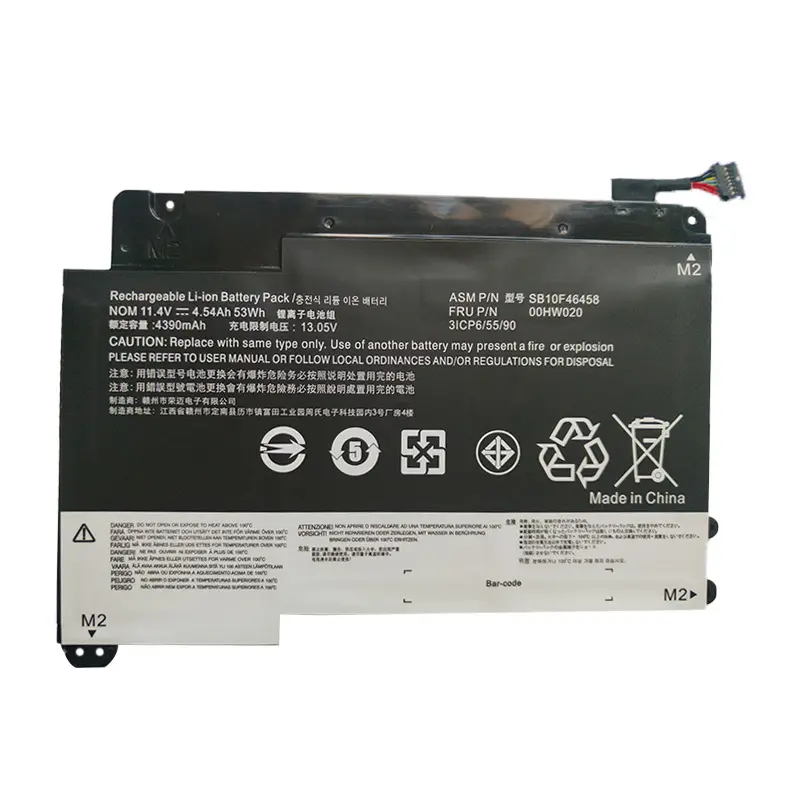 2025 NEW 00HW020 00HW021 Laptop Battery For LENOVO ThinkPad P40 Yoga14 Yoga 460 SB10F46458 11.4V 53Wh