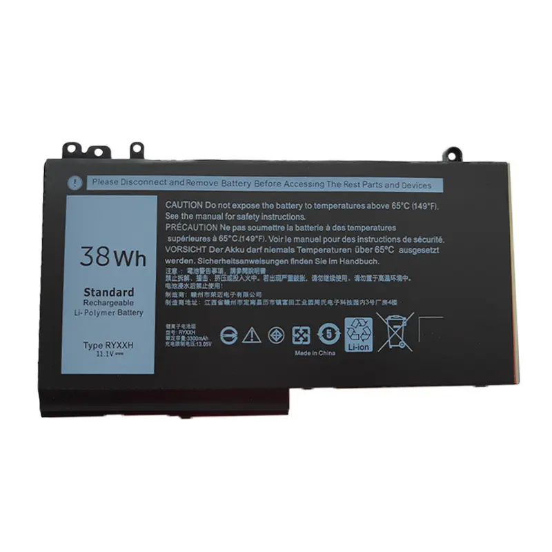 11.1V 38Wh 3300m AhRYXXH 9P4D2 Laptop Battery For Dell Latitude E5250 E5450 E5550 12 5000 11 3150 3550 Series Notebook 9P4D2