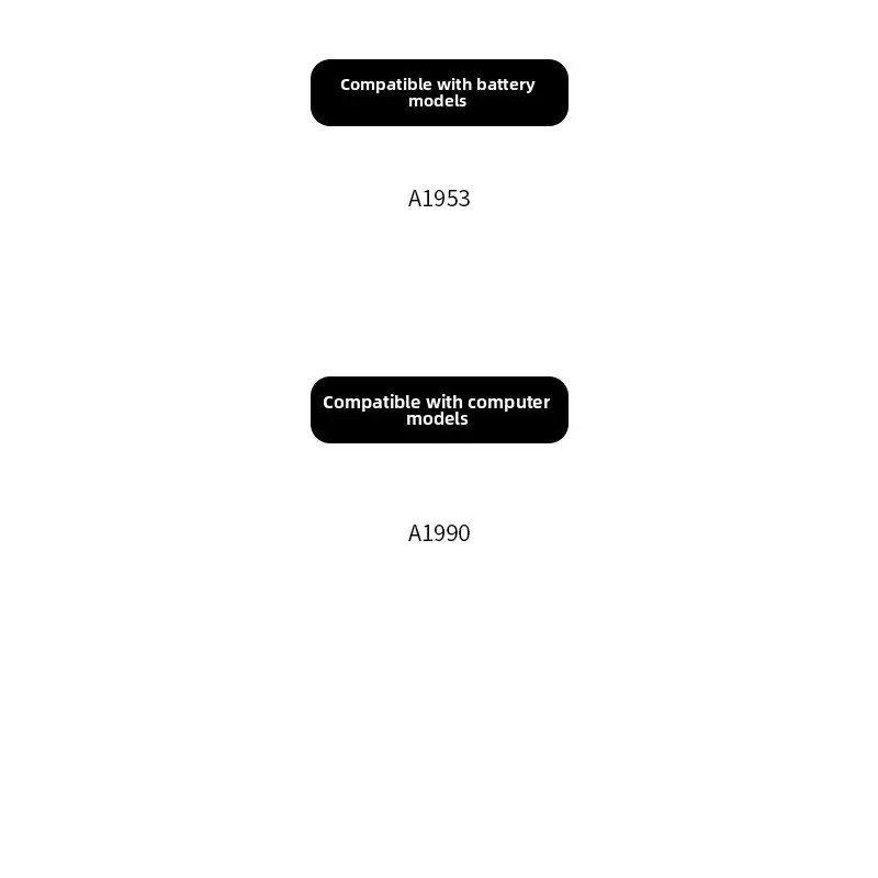 A1953 Battery for Apple MacBook Pro Retina A1990 (15-inch, 2018) Laptop 15 Inch Touchbar 2018 2019 Notebook
