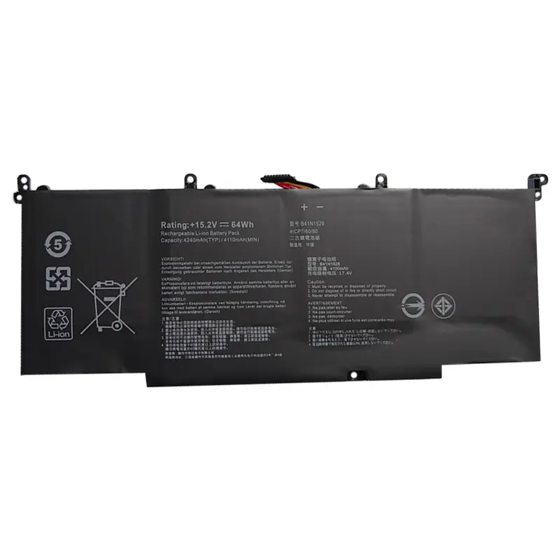 B41N1526 Laptop Battery For Asus Strix FX60VM ZX60V GL502 FX502VM GL502VM GL502VT S5VS S5VM S5VT6700 ZX60VM FX60VM