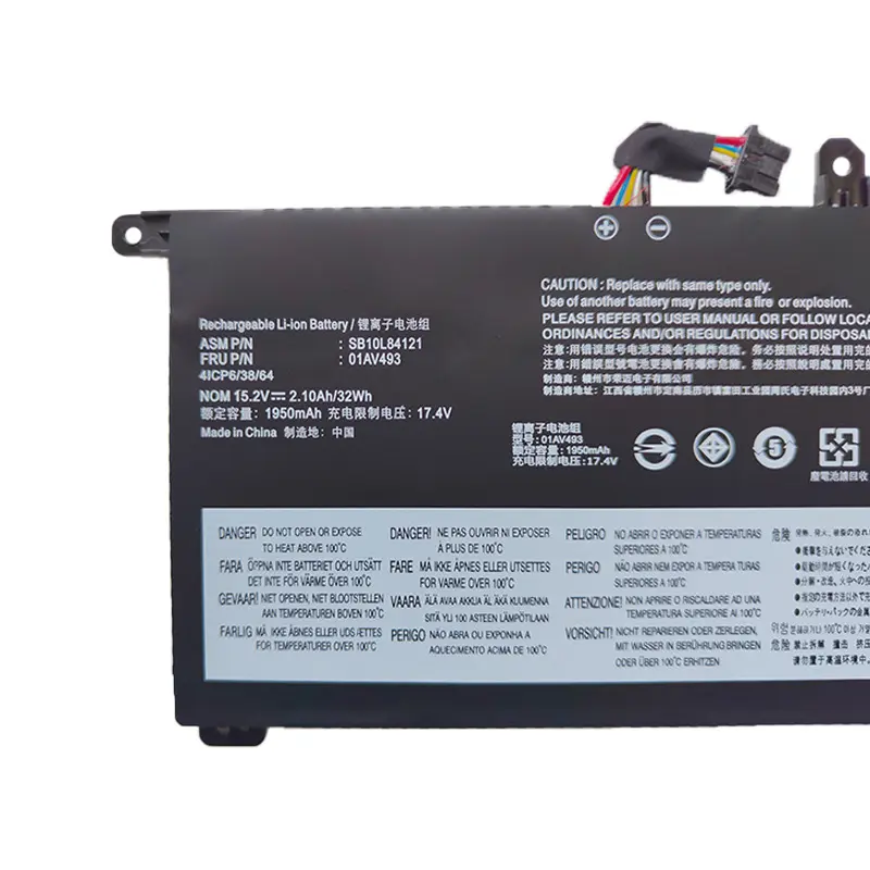 15.2V 32WH 2100mAh 01AV493 Laptop Battery For Lenovo ThinkPad T570 T580 P52S P51S Series SB10L84121 00UR892 00UR890 00UR891