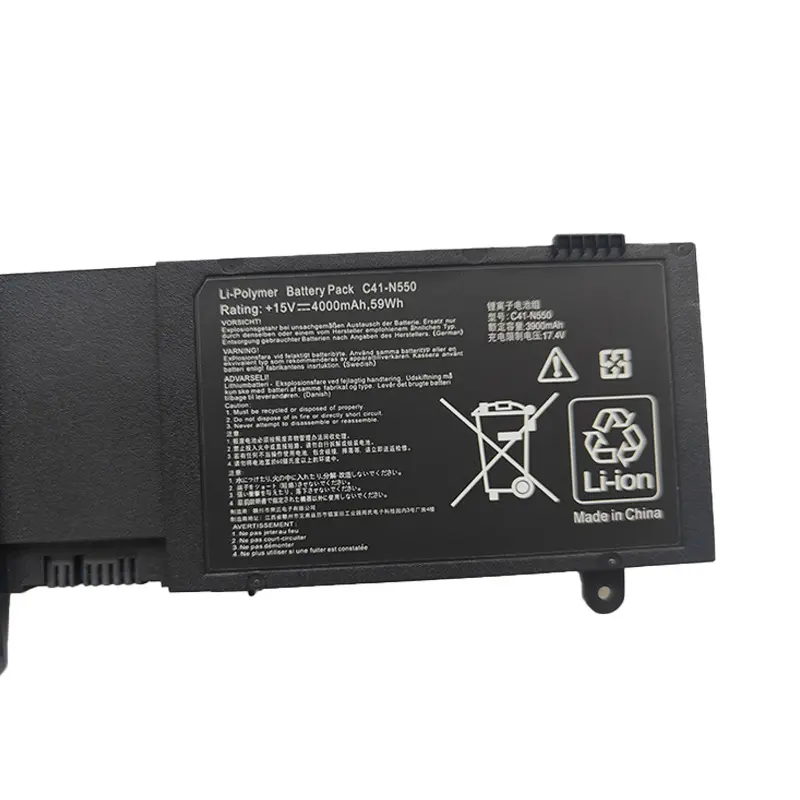 C41-N550 59WH 15V Laptop Battery for ASUS N550 N550J N550JA N550JV N550JK Q550L Q550LF N550X47JV G550JK Notebook