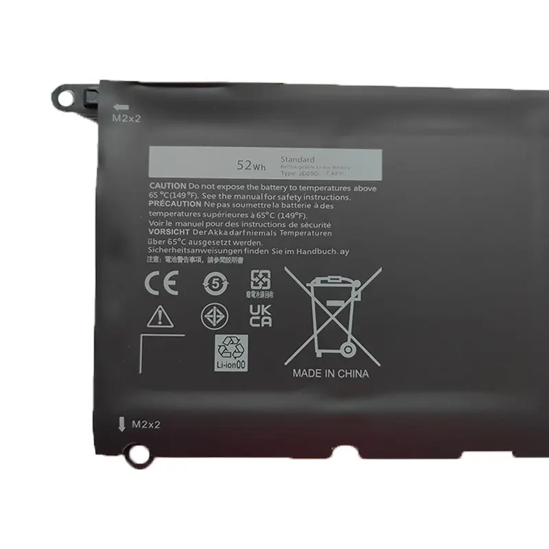 JD25G PW23Y Laptop Battery for Dell XPS 13 9350 9343 13D-9343-1708 13D-9343-3708 13-9350-D1508G 13-9350-350 13-9350-D1608 P54G