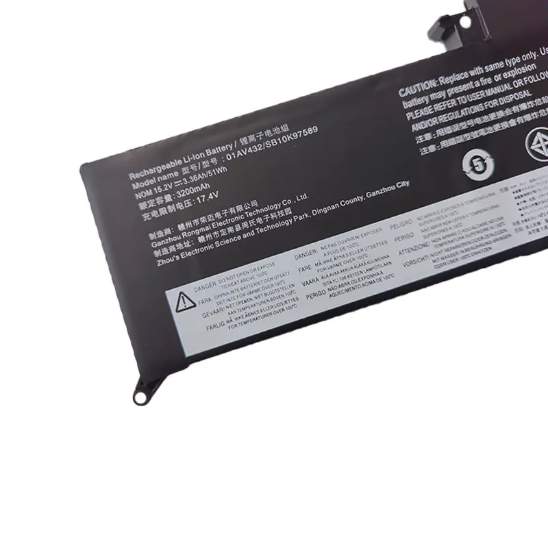 01AV434 01AV432 Laptop Battery 00HW026 00HW027 For Lenovo ThinkPad Yoga 260 370 X380 SB10K97589 SB10K97590 SB10K97591 51WH