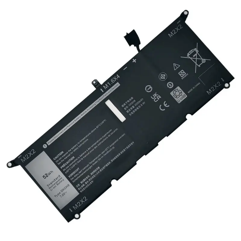 LIXI NEW DXGH8 HK6N5 Laptop Battery For Dell XPS 13 9380 9370 7390 For Dell Inspiron 7390 2-in-1 7490 G8VCF H754V 0H754V P82G