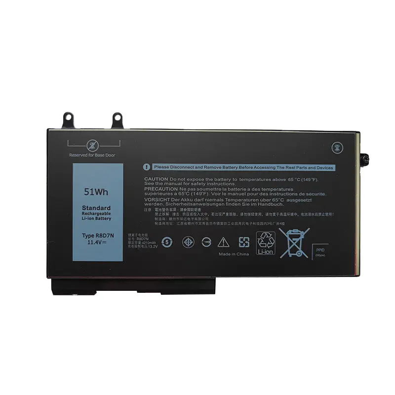 LIXI 11.4V 51Wh 4210mAh R8D7N Laptop Battery  For Dell Latitude E5400 5410 E5410 5500 Precision 3540  M3540 3540 1V1XF