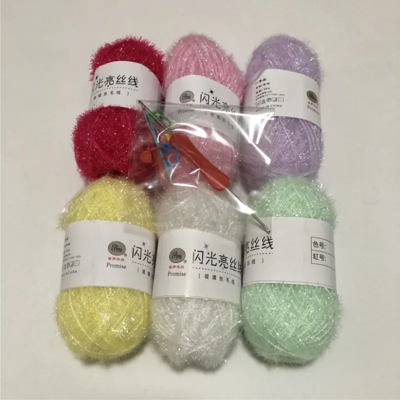 Scrubby Yarn for Scrubbies 6pcs Scrubbing Yarn Multi Colored Polyester for Dish Scrubber Crochet and Knitting Project Craft Kit