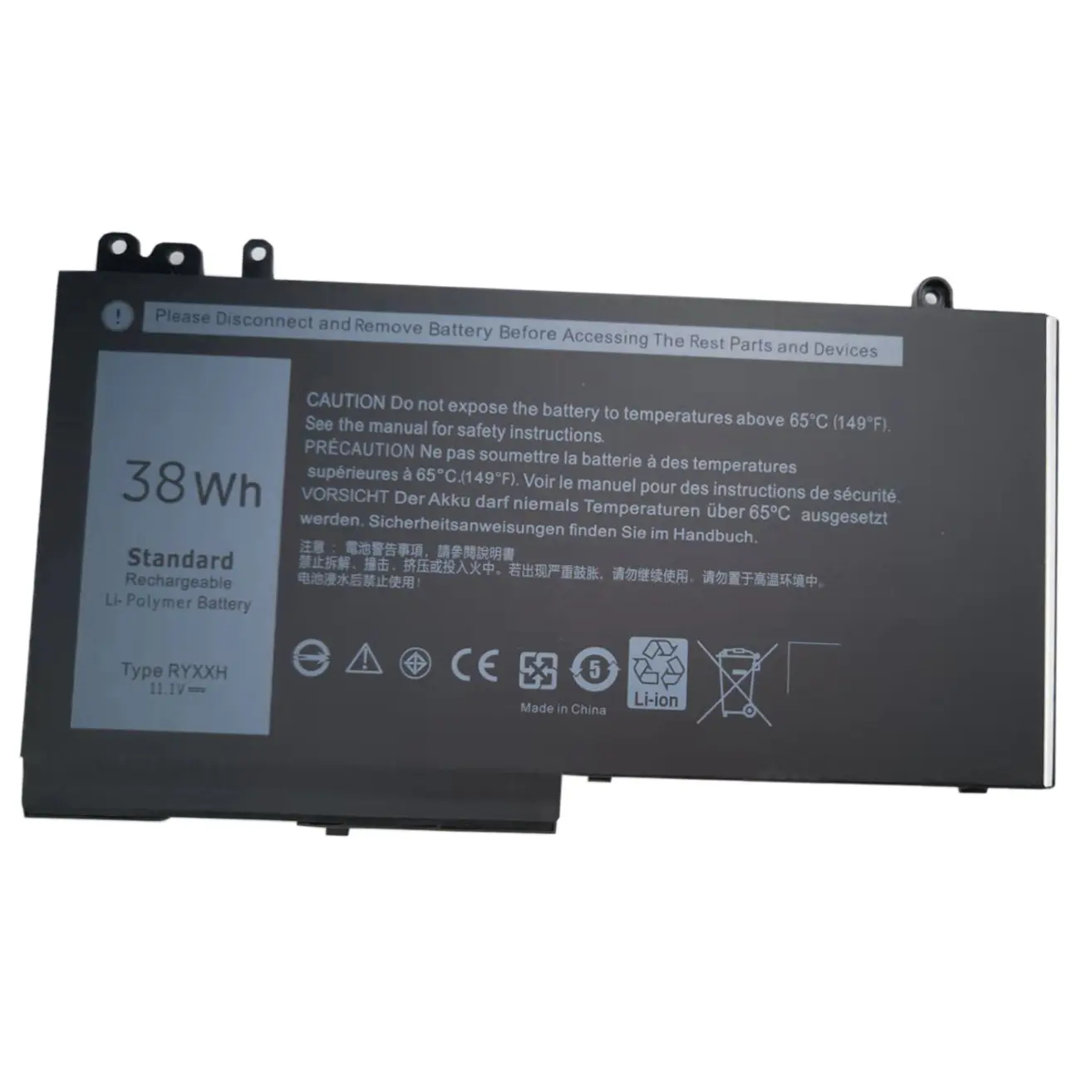RYXXH 11.1V 38WH Laptop Battery For Dell Latitude 12 5000 11 3150 3160 3550 E5250 E5450 E5550 Series notebook 9P4D2