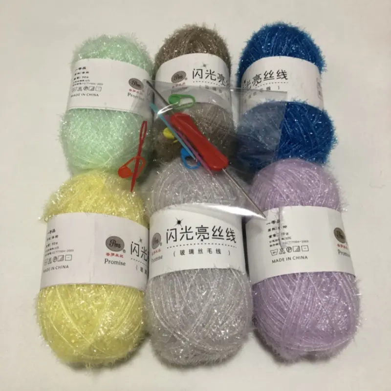 Scrubby Yarn for Scrubbies 6pcs Scrubbing Yarn Multi Colored Polyester for Dish Scrubber Crochet and Knitting Project Craft Kit