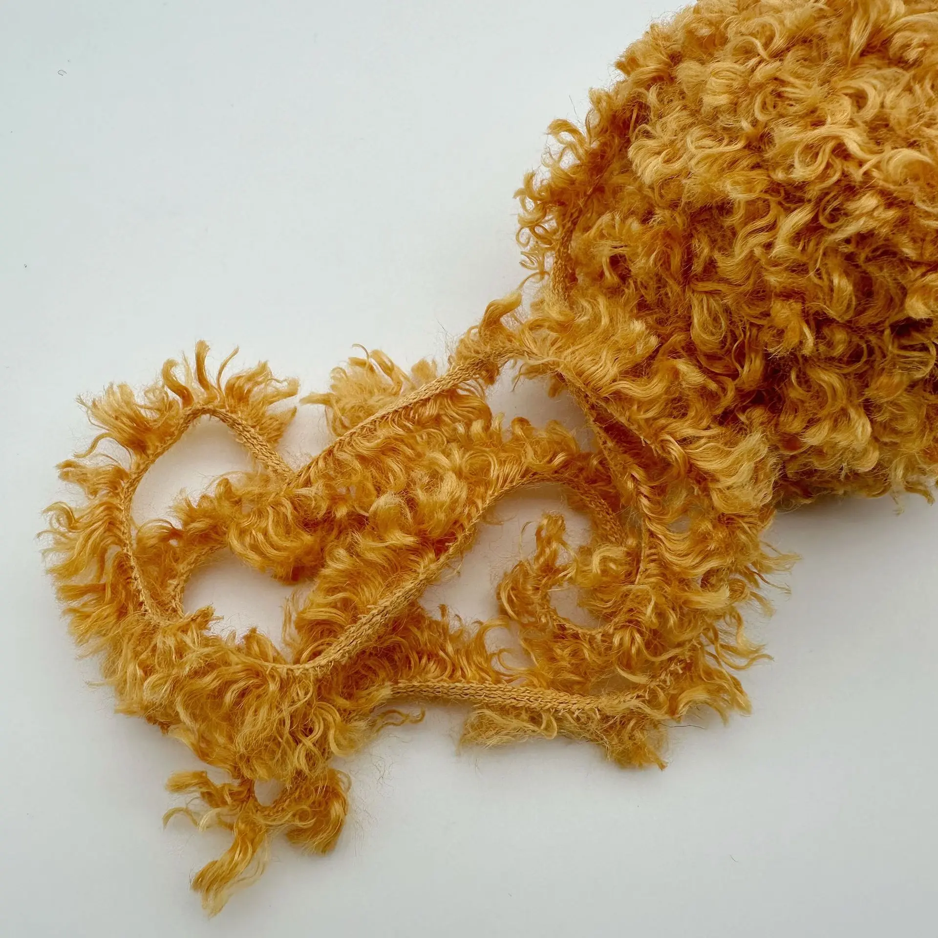 2pc 100g Soft Imitation Teddy Curly Yarn Featured Knitting Crochet Wool Thread DIY Doll Animal Bear Rabbit Baby Clothes Material