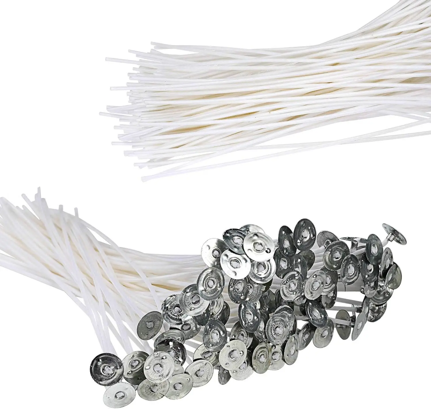 100pcs/set Original Smokeless Candle Wicks Soy Wax Core Woven Cotton Core Kerosene Lamp Wax Line Candles Making 8 9 10 11 12cm