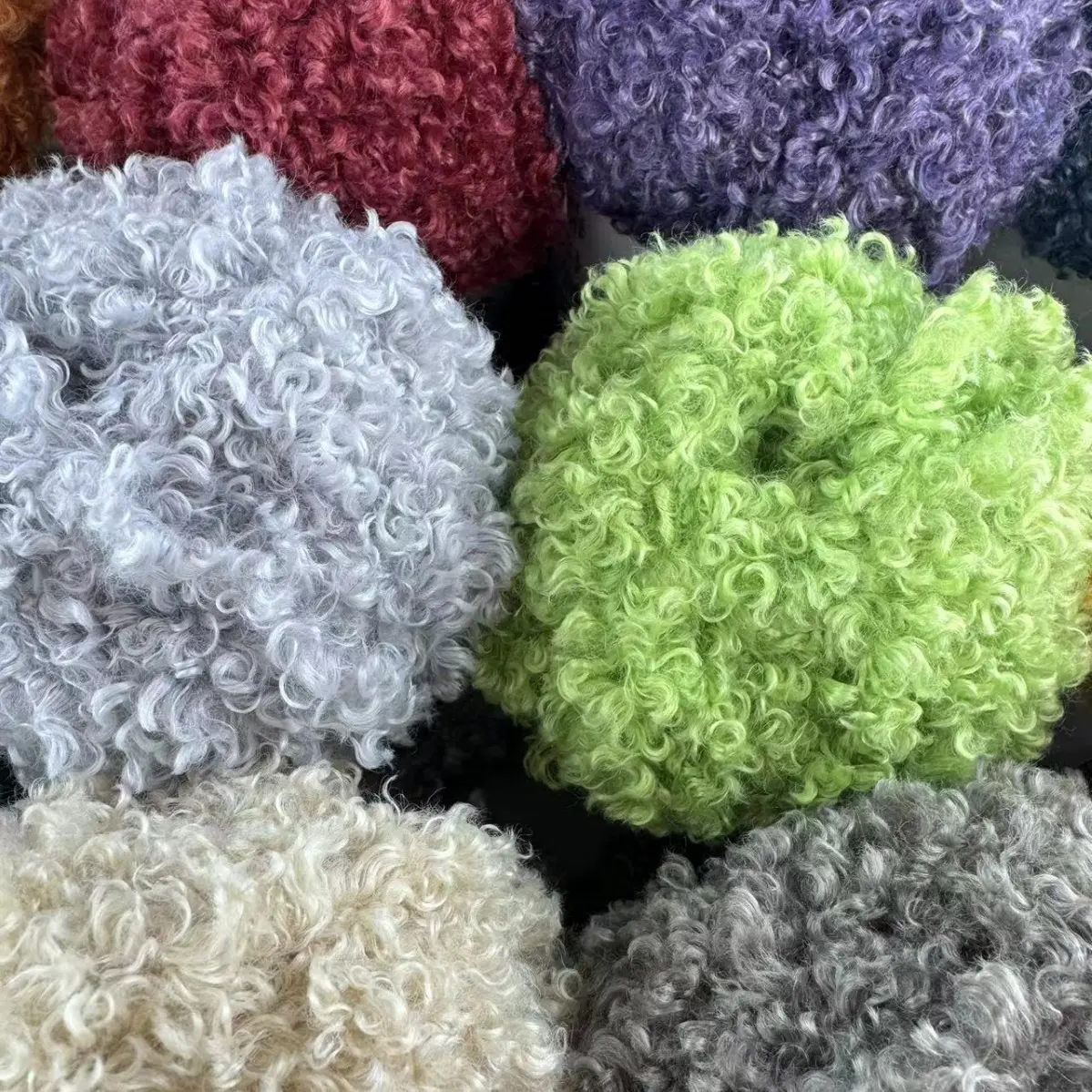 2pc 100g Soft Imitation Teddy Curly Yarn Featured Knitting Crochet Wool Thread DIY Doll Animal Bear Rabbit Baby Clothes Material