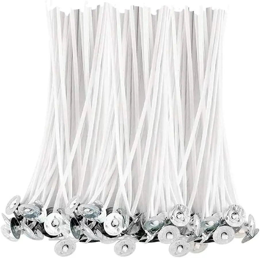 New 100PCS/LOT 8 9 10 11 12cm Candle Wicks Candle Making Non-toxic Durable Low Smoke Cotton Core DIY Candle Materials Candlewick