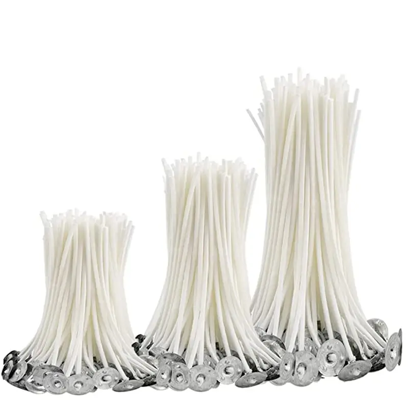 New 100PCS/LOT 8 9 10 11 12cm Candle Wicks Candle Making Non-toxic Durable Low Smoke Cotton Core DIY Candle Materials Candlewick
