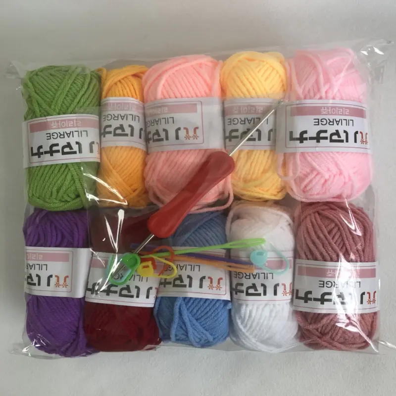25G Soft Milk Cotton Knitting Yarn Anti-Pilling High Quality Knitting 4ply Cotton Yarn For Crochet Scarf Sweater Hat Doll Craft