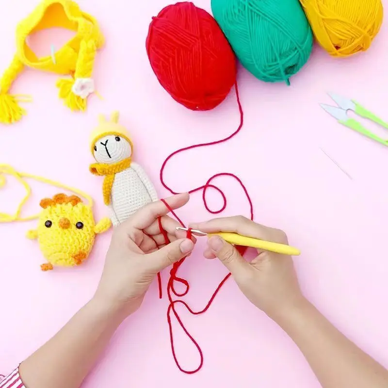 10pcs Milk Cotton Yarn Knitting&Crochet Wool Cotton Yarn DIY Material Pack Hand-Knitted Sweater Bags Dolls Crafts Yarn Christmas