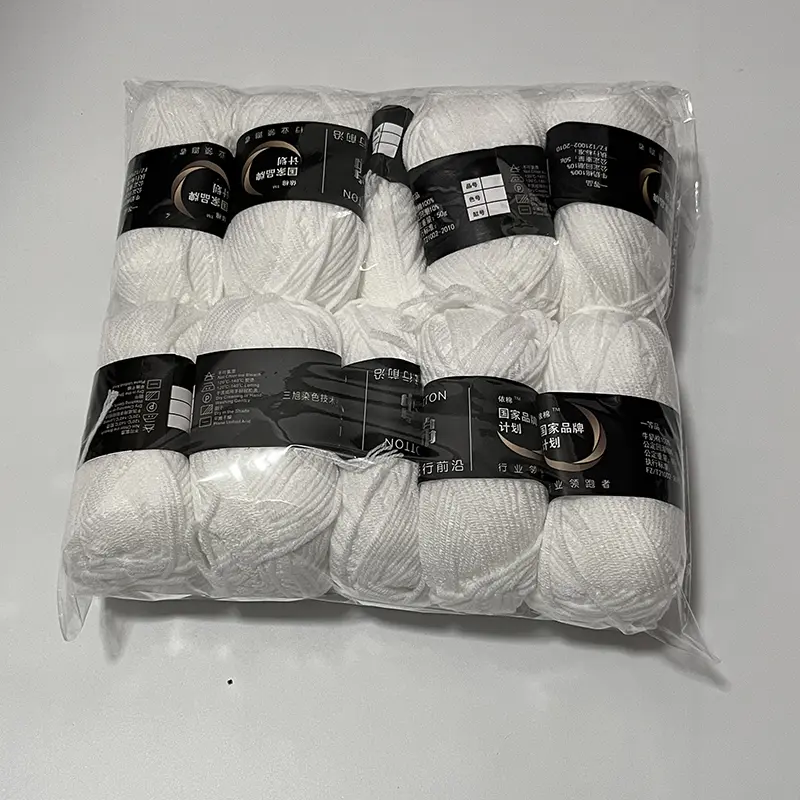 10PCS Milk Cotton Knitting Wool Yarn DIY 4-Strand Soft Baby Yarn For Crochet Craft Sweater Hat Dolls gift