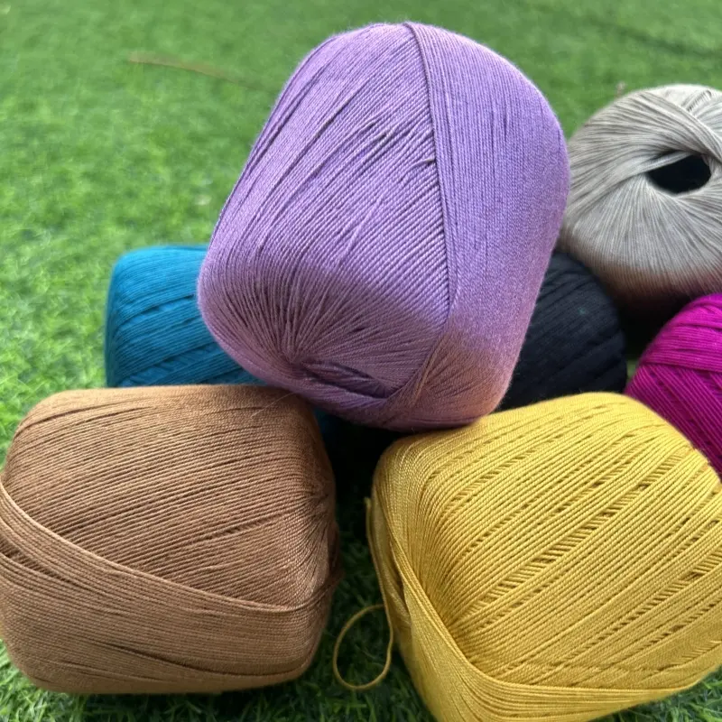 50g Silk Lace Cotton Milk Crochet Yarn Baby Hand-Knitted Warm Soft Knitting Thread for Hand Knitting Supplies Cross Stitch