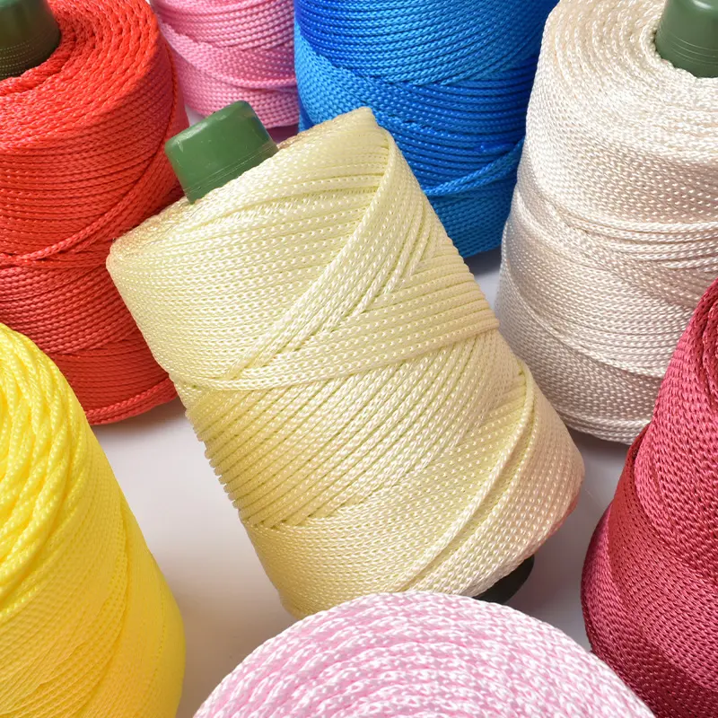 1pc 3mm Crocheting light weight Rope cool Hollow yarn to crochet Summer Sun Hat Hand Knitting thick threads bag hat Cushion