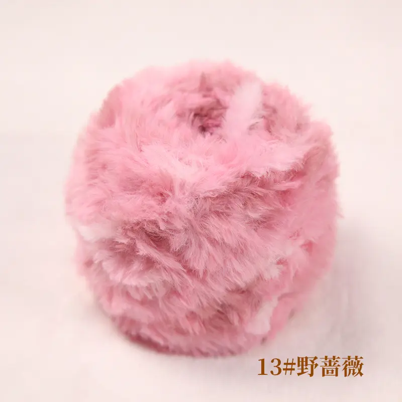 50g/Roll Faux Fur Yarn Mink Wool Cashmere for Hand Knitting Crochet Sweater Thread Baby Clothes Scarf Fluffy Mink Yarn