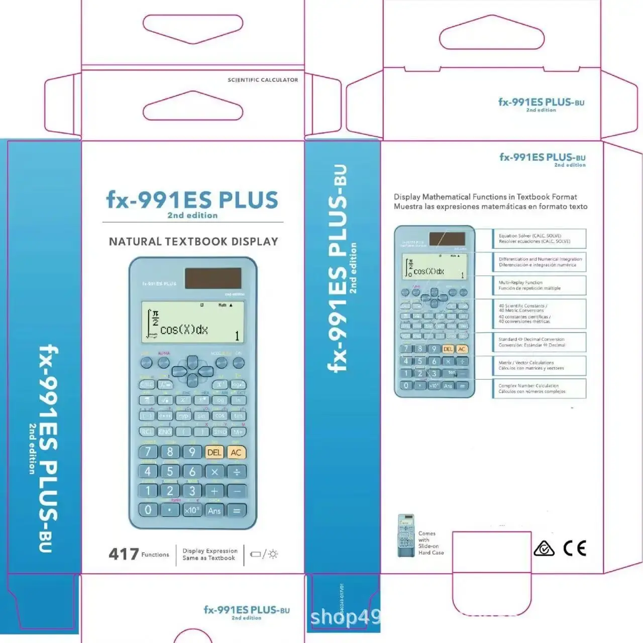 Fx991esplus Second Generation Science Calculator Function Calculator Colorful Logo For Cross-border Trade Students