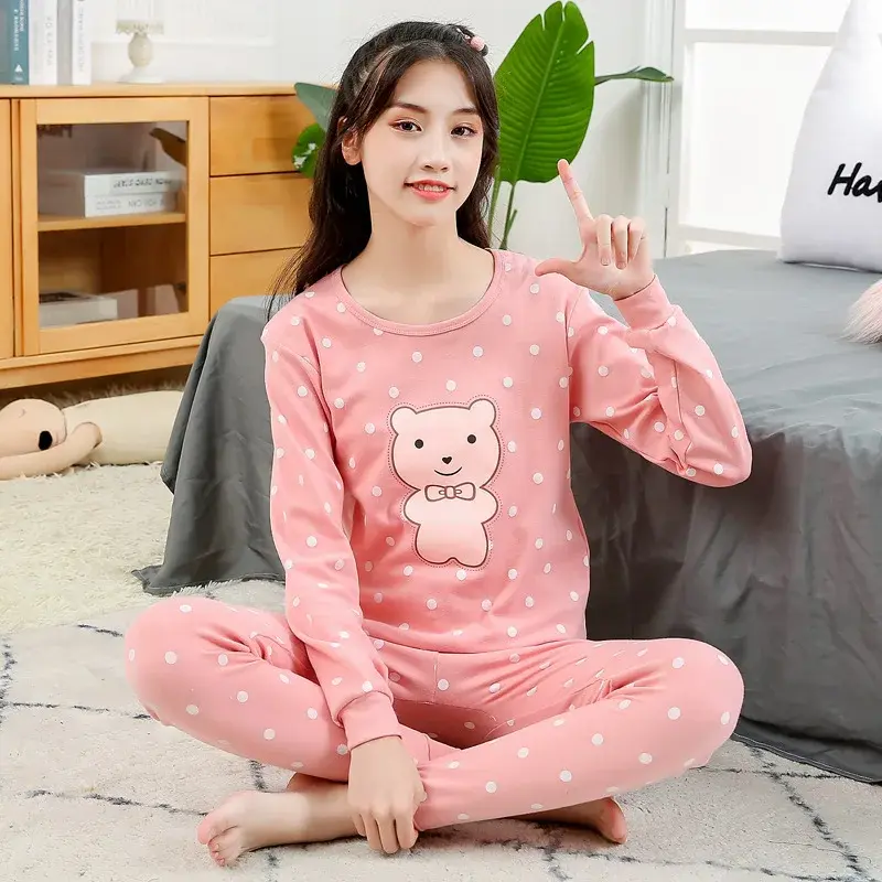 Autumn Long Sleeve Couple Pajamas For Men And Women Striped Cotton Casual Clothes Suitable For Home Sleeping