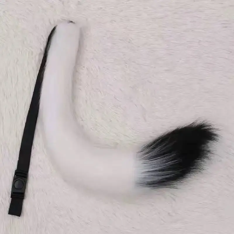 Handmade Long Tail Animal Cartoon Show COS Performance Prop Women's Maid Cat Cosplay Simulation Fox Tail Lolita Accessories