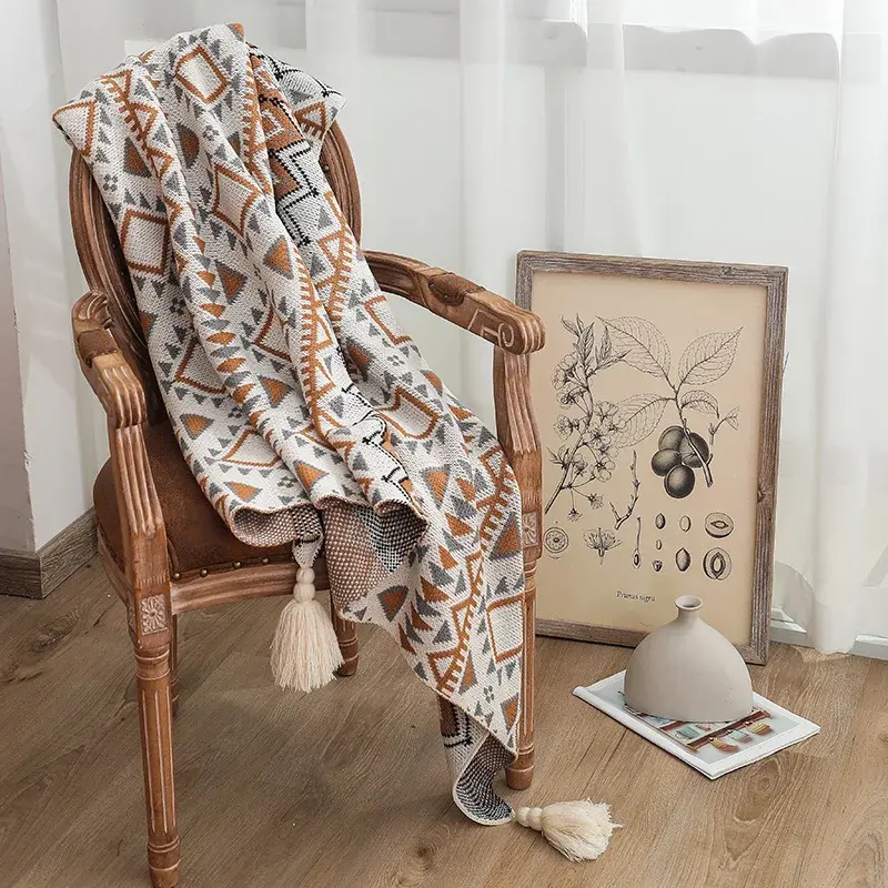 Knit Baby Blanket Nova Sunshine Blanket Bohemian Air Conditioning Quilt Nap Blanket Sofa Cover Blanket Wool Blanket