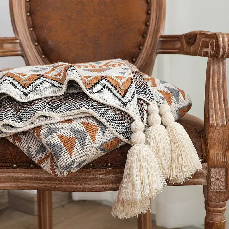 Knit Baby Blanket Nova Sunshine Blanket Bohemian Air Conditioning Quilt Nap Blanket Sofa Cover Blanket Wool Blanket