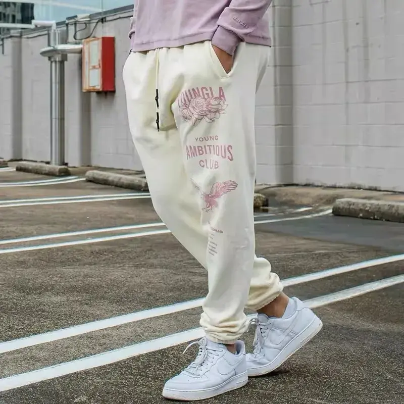 2024 New Men's Sport Casual Fitness Training Pants European Long Style Sweatpants Cross-Border Hot Selling Spring Autumn