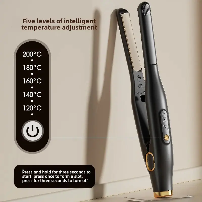 Men's Special Straightening And Curling Iron Double Use Hair Styling Tool Volumizing Flat Iron Electric Hair Clamp Straightener