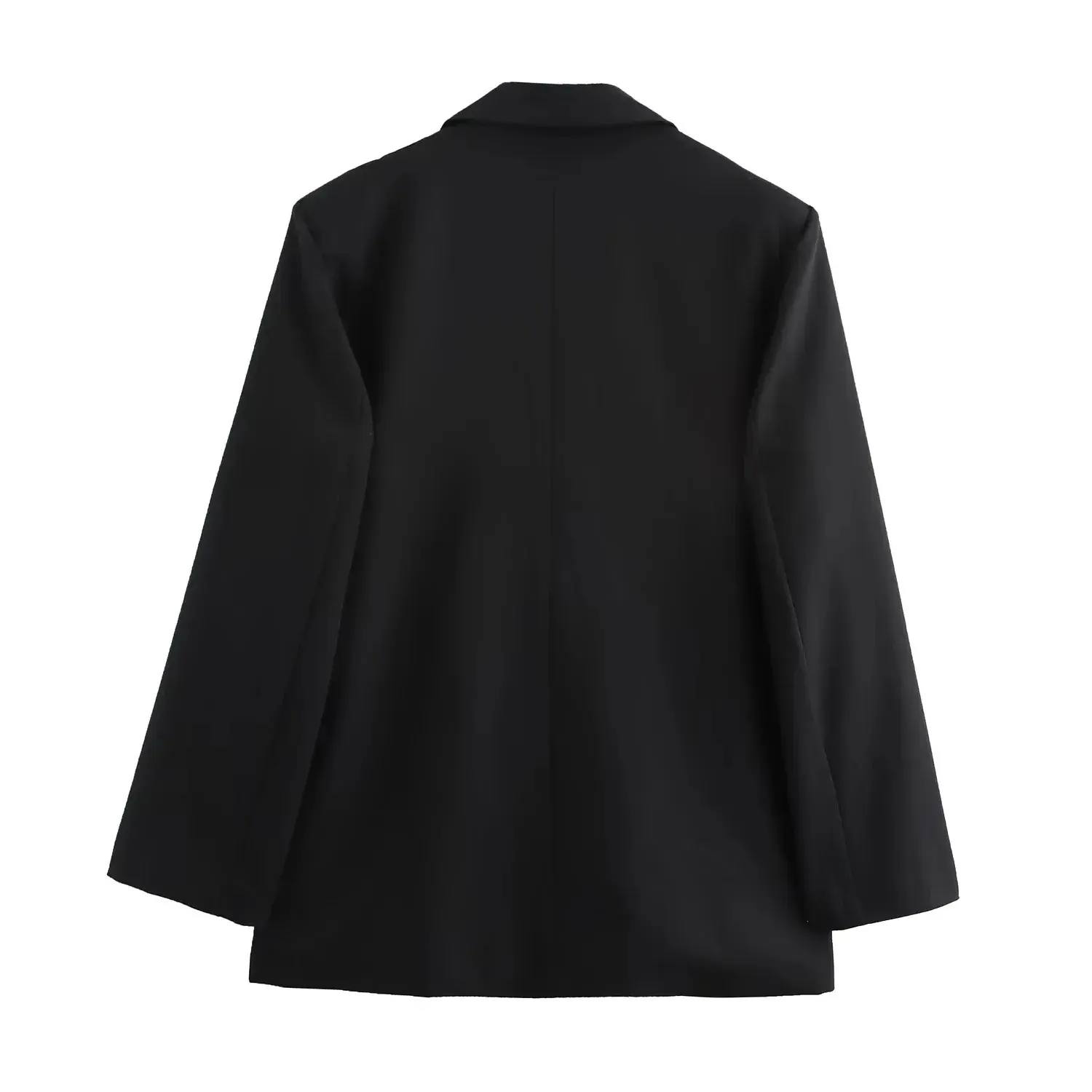 2024 New Winter Elegant Double-Layer Lapel Loose-Fit Suit Jacket Women's Western-Style Alpine Clothing Double Breasted