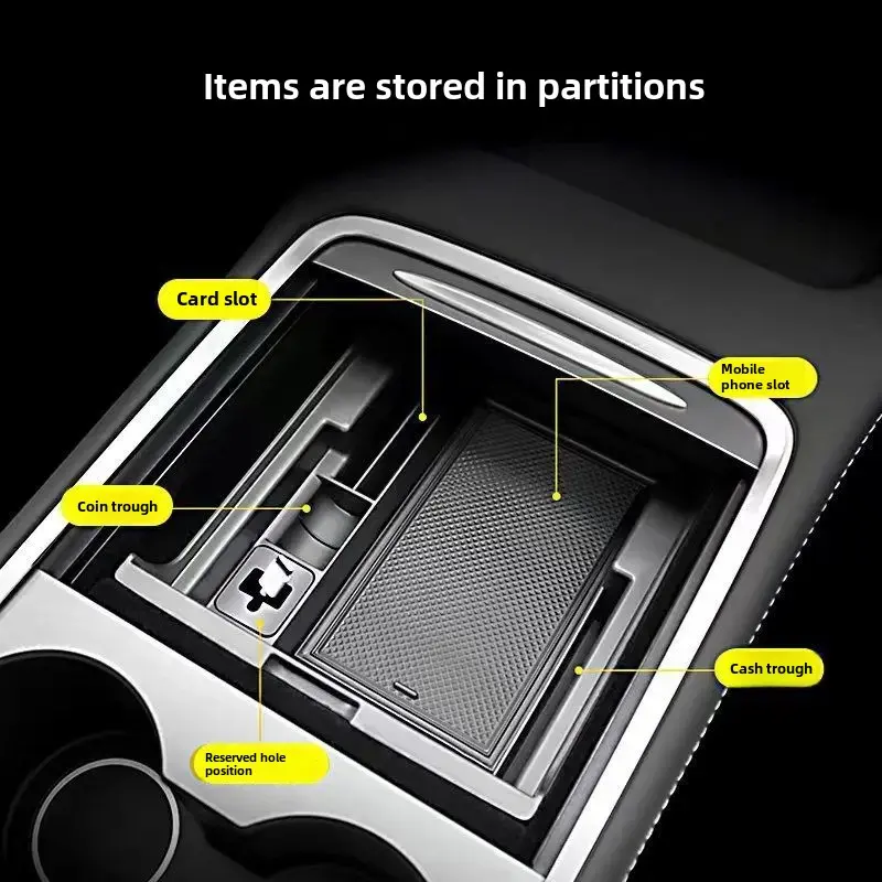 Factory Special Tesla Model 3 Storage Box Handle Box Privacy Storage Modely Car Accessories 18L Capacity Decorative Changes