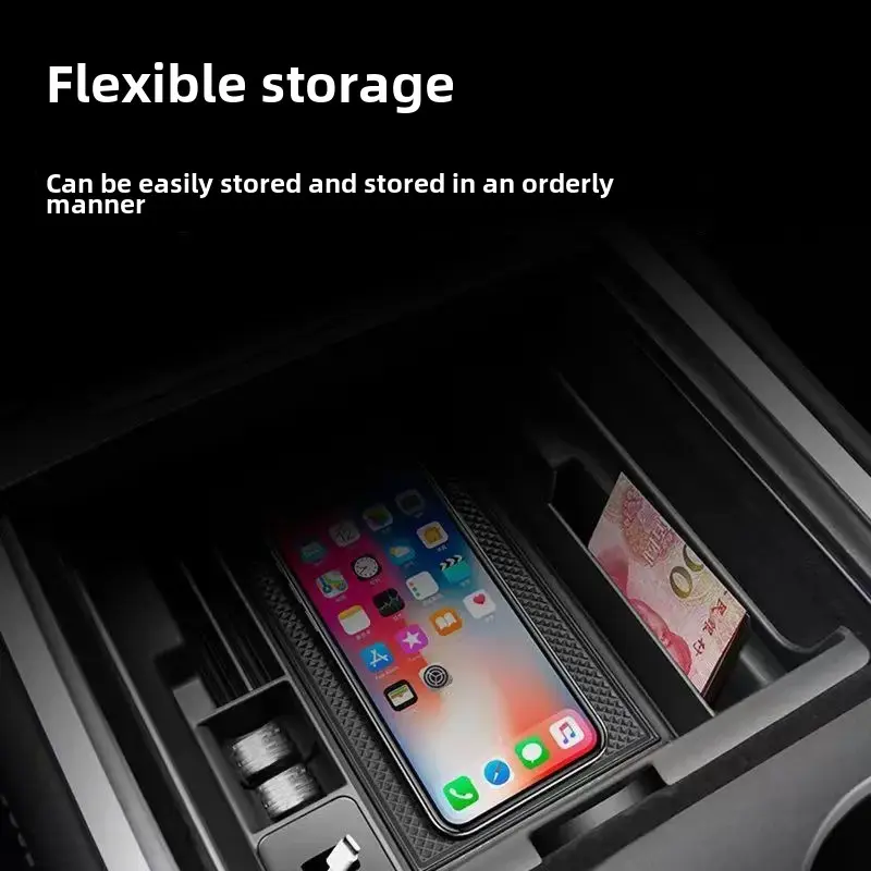 Factory Special Tesla Model 3 Storage Box Handle Box Privacy Storage Modely Car Accessories 18L Capacity Decorative Changes