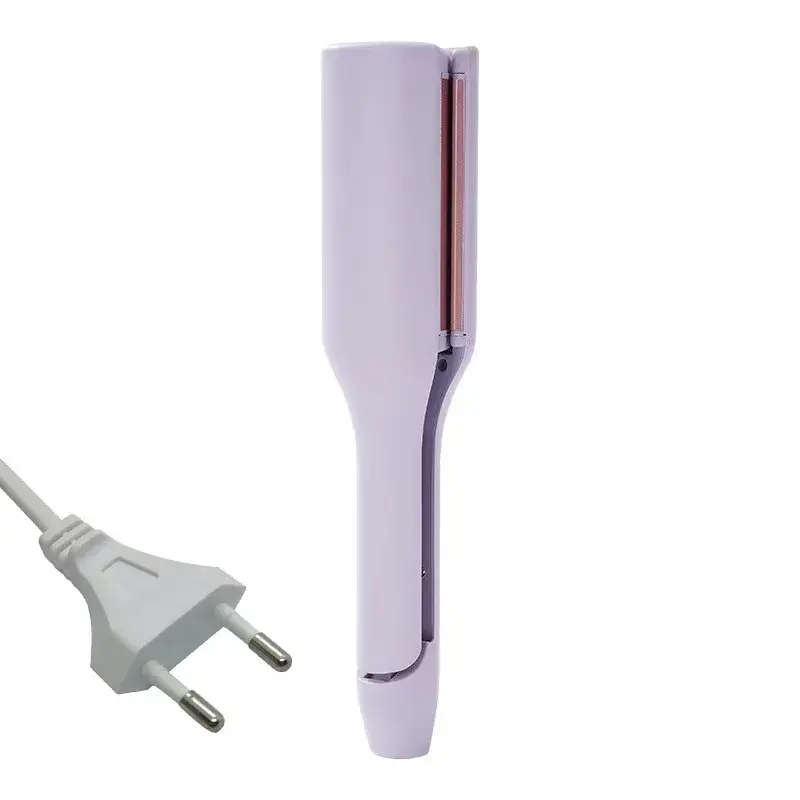 Large 32mm Curling Iron French Egg Wave Hair Curling Wand Sheep Wool Curling Clamp Board Big V-Shaped Curl Salon Tools Accessori